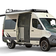 A render of the Terrain van with its roof awning stretched out and side door open